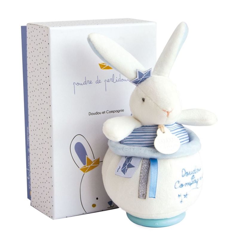  - lapin matelot bleu - boîte à musique 